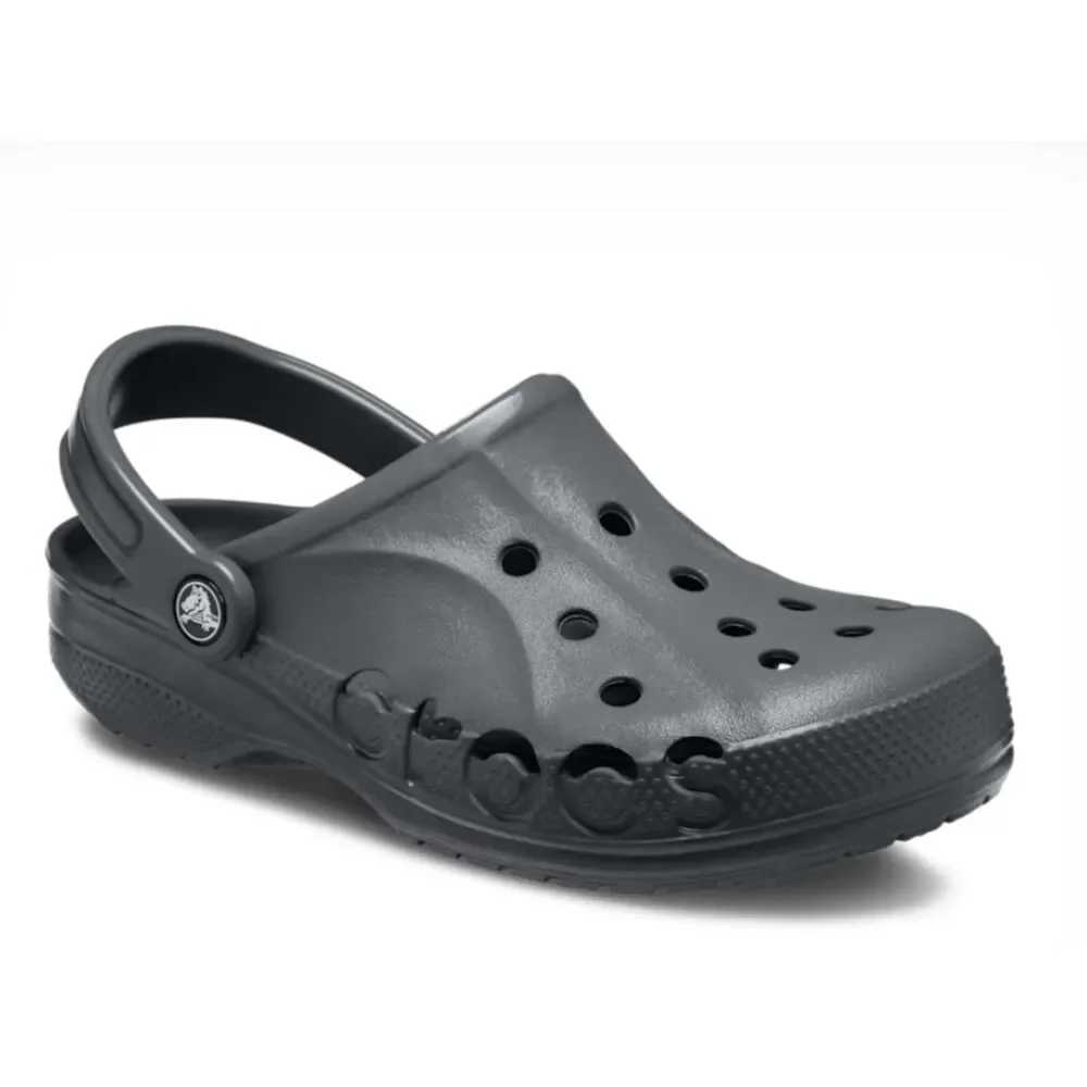 Crocs Baya Graphite Gray Lightweight Water Friendly Clogs Casual Comfort Sz 11